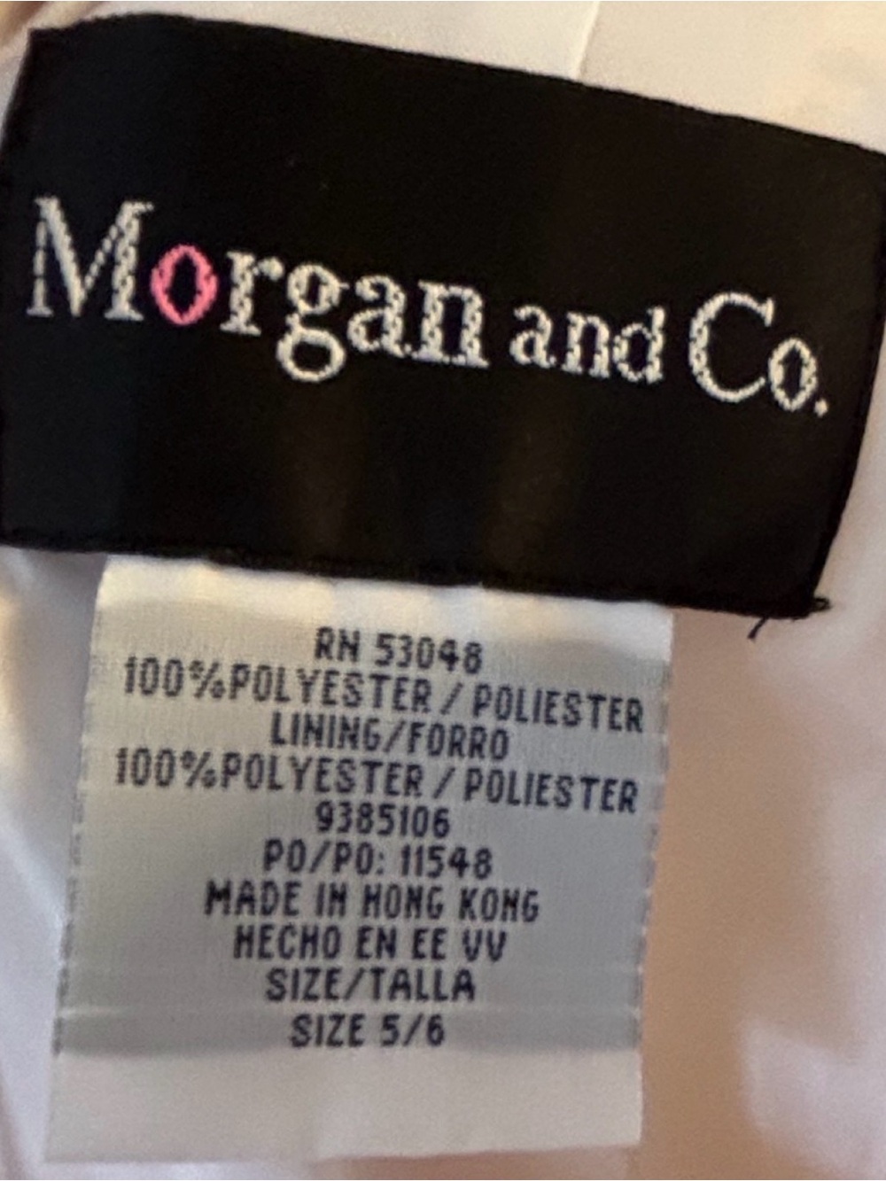 Morgan & Co. White Maxi Dress with Pink Floral Print - Picture 3 of 3